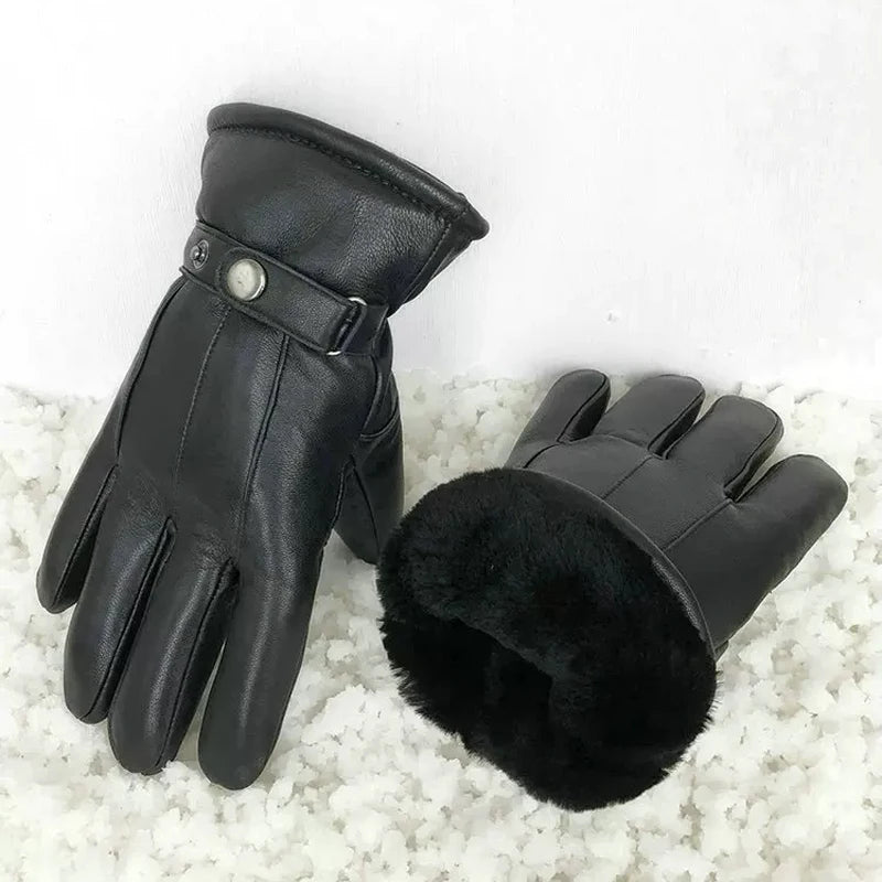 Premium Leather Gloves - Premium Leather Gloves for Men: Warm, Stylish, and Functional Alex Shogun Men's Clothes