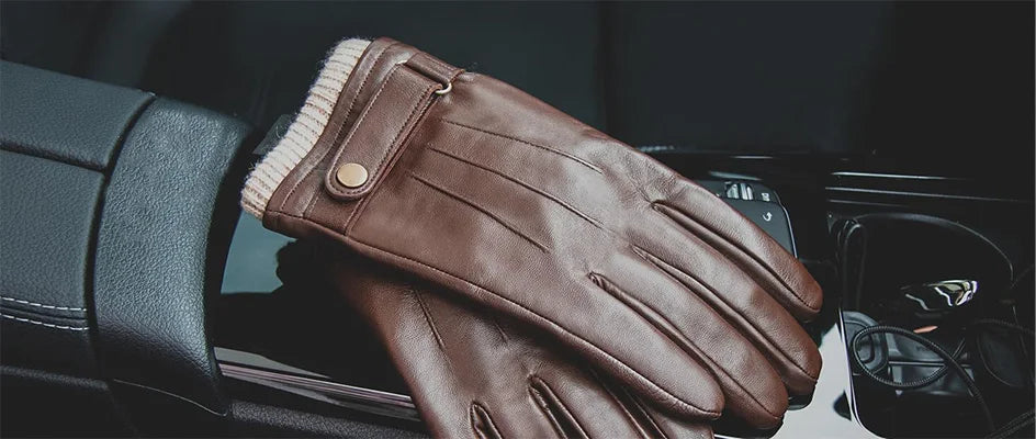 Premium Leather Gloves - Premium Leather Gloves for Men: Warm, Stylish, and Functional Alex Shogun Men's Clothes