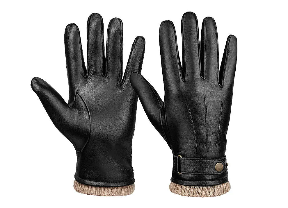 Premium Leather Gloves - Premium Leather Gloves for Men: Warm, Stylish, and Functional Alex Shogun Men's Clothes