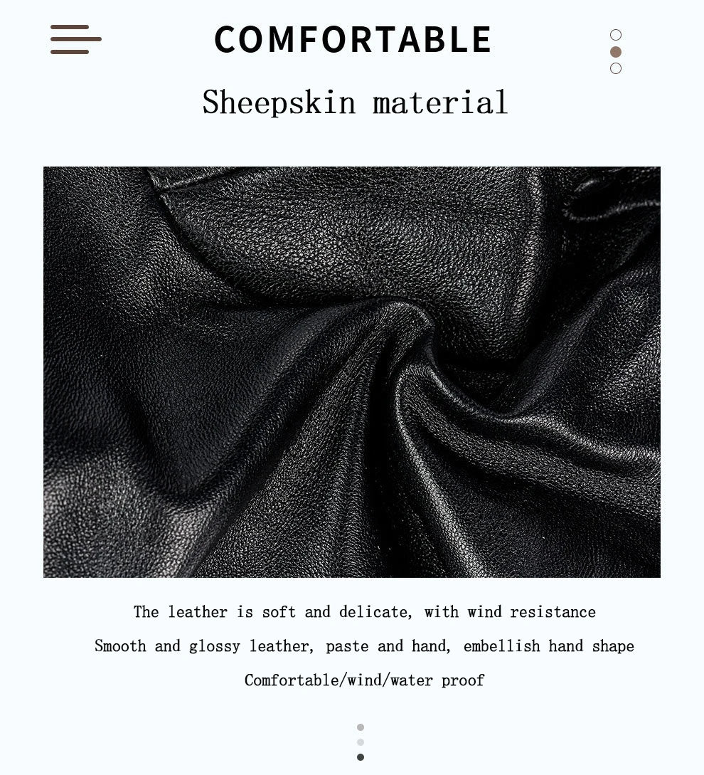 Premium Leather Gloves - Premium Leather Gloves for Men: Warm, Stylish, and Functional Alex Shogun Men's Clothes