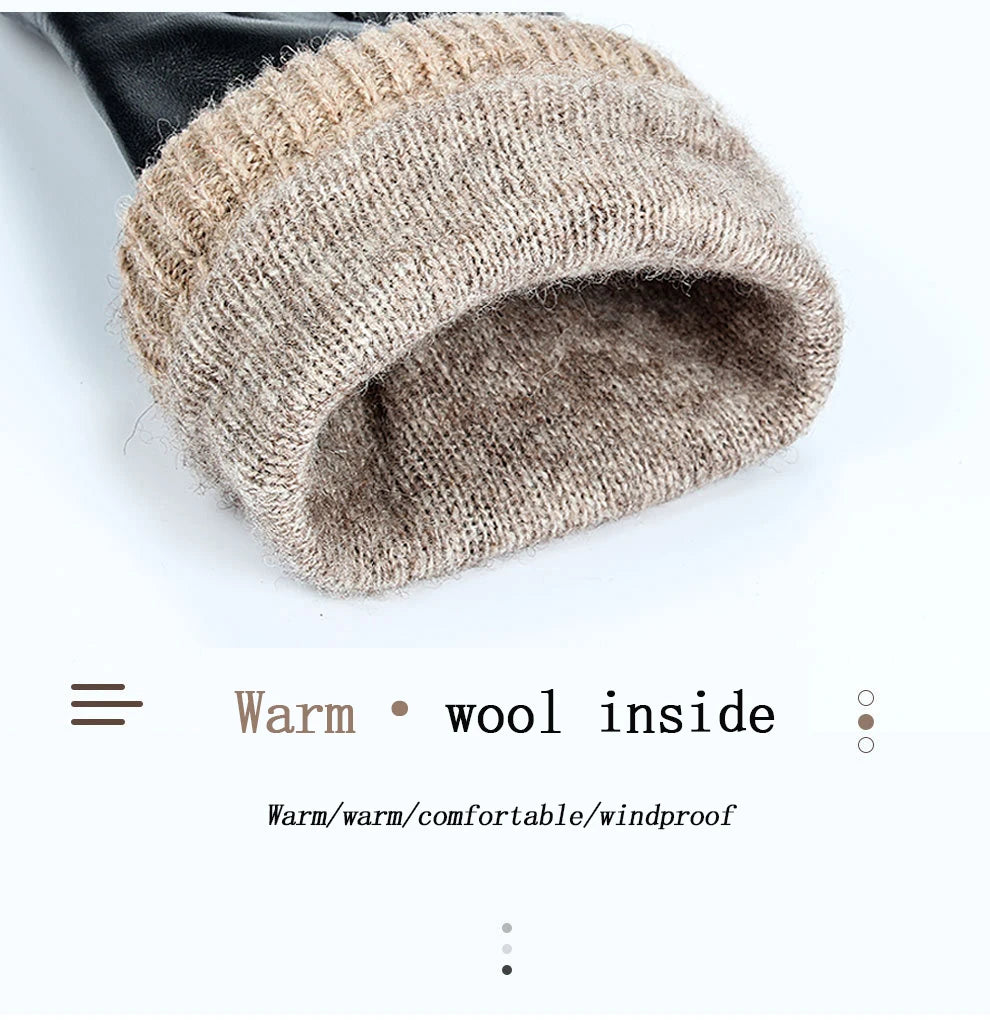 Premium Leather Gloves - Premium Leather Gloves for Men: Warm, Stylish, and Functional Alex Shogun Men's Clothes