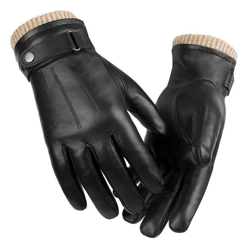 Premium Leather Gloves - Premium Leather Gloves for Men: Warm, Stylish, and Functional Alex Shogun Men's Clothes