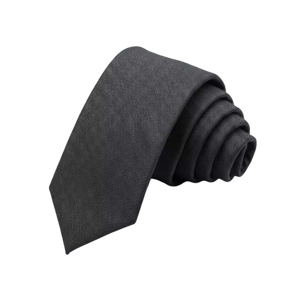 Signature Matte Cotton Tie (6cm) | Alex Shogun - Men's Skinny Tie | 6cm Matte Cotton Dark Minimalist | Alex Shogun Alex Shogun Men's Clothes