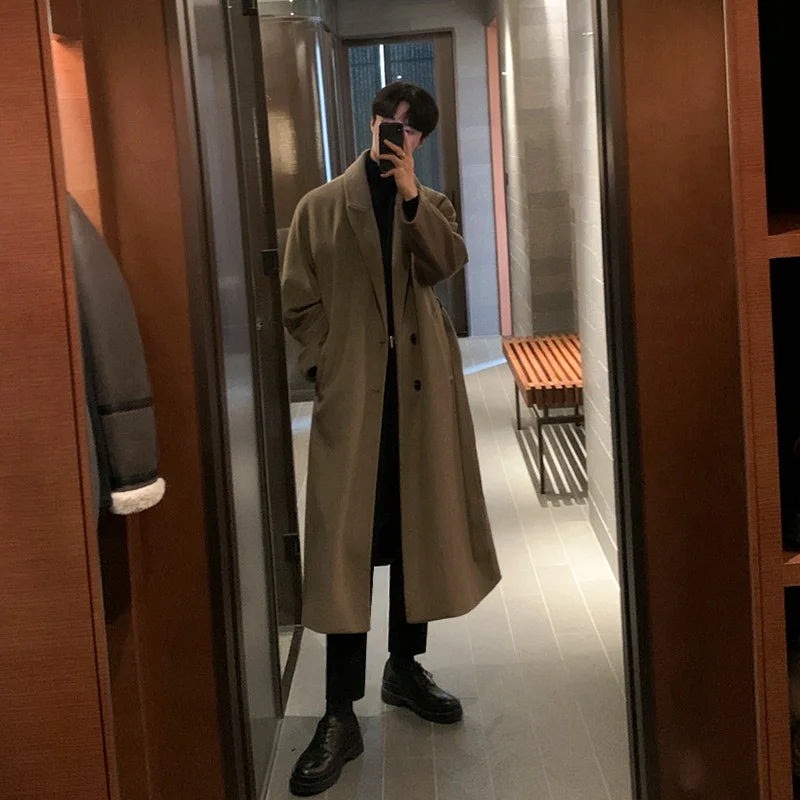 Single-Breasted Wool Coat - Shop Men's Single-Breasted Wool Coat | Warm, Stylish Winter Outerwear Alex Shogun Men's Clothes