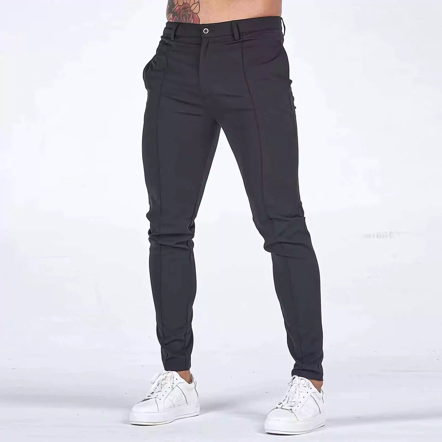 Skinny Business-Casual Pants AlexShogun - Skinny Business-Casual Pants AlexShogun Alex Shogun Men's Clothes