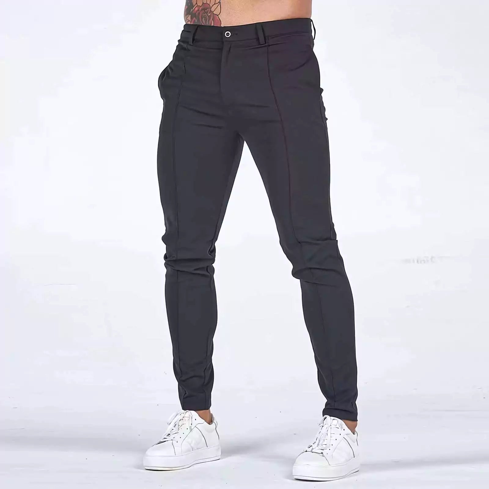 Skinny Business-Casual Pants AlexShogun - Skinny Business-Casual Pants AlexShogun Alex Shogun Men's Clothes
