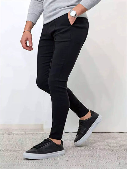Skinny Business-Casual Pants AlexShogun - Skinny Business-Casual Pants AlexShogun Alex Shogun Men's Clothes