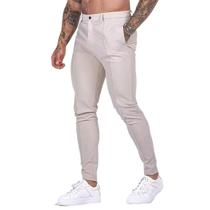 Skinny Business-Casual Pants AlexShogun - Skinny Business-Casual Pants AlexShogun Alex Shogun Men's Clothes