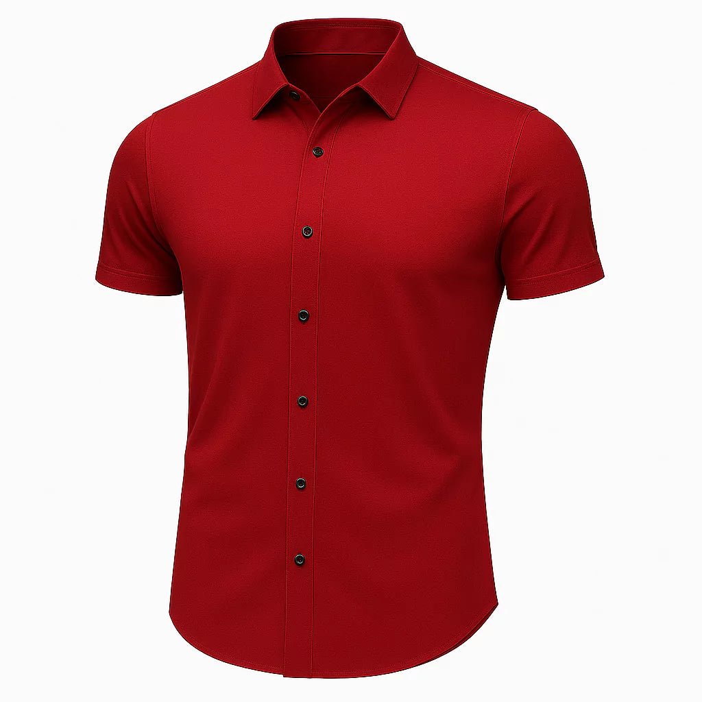 Slim Fit Short-Sleeve Shirt Alex Shogun - Men's Short Sleeve Dress Shirt | Classic Slim Fit | Alex Shogun Alex Shogun Men's Clothes