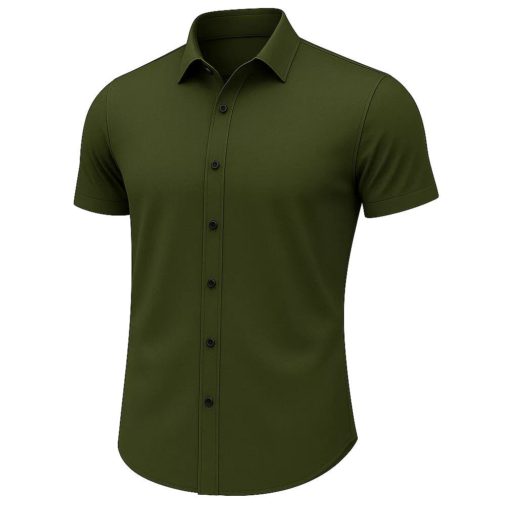 Slim Fit Short-Sleeve Shirt Alex Shogun - Men's Short Sleeve Dress Shirt | Classic Slim Fit | Alex Shogun Alex Shogun Men's Clothes