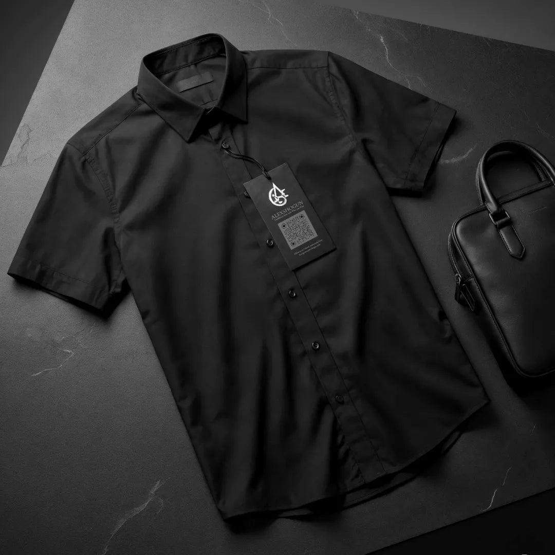 Slim Fit Short-Sleeve Shirt Alex Shogun - Men's Short Sleeve Dress Shirt | Classic Slim Fit | Alex Shogun Alex Shogun Men's Clothes