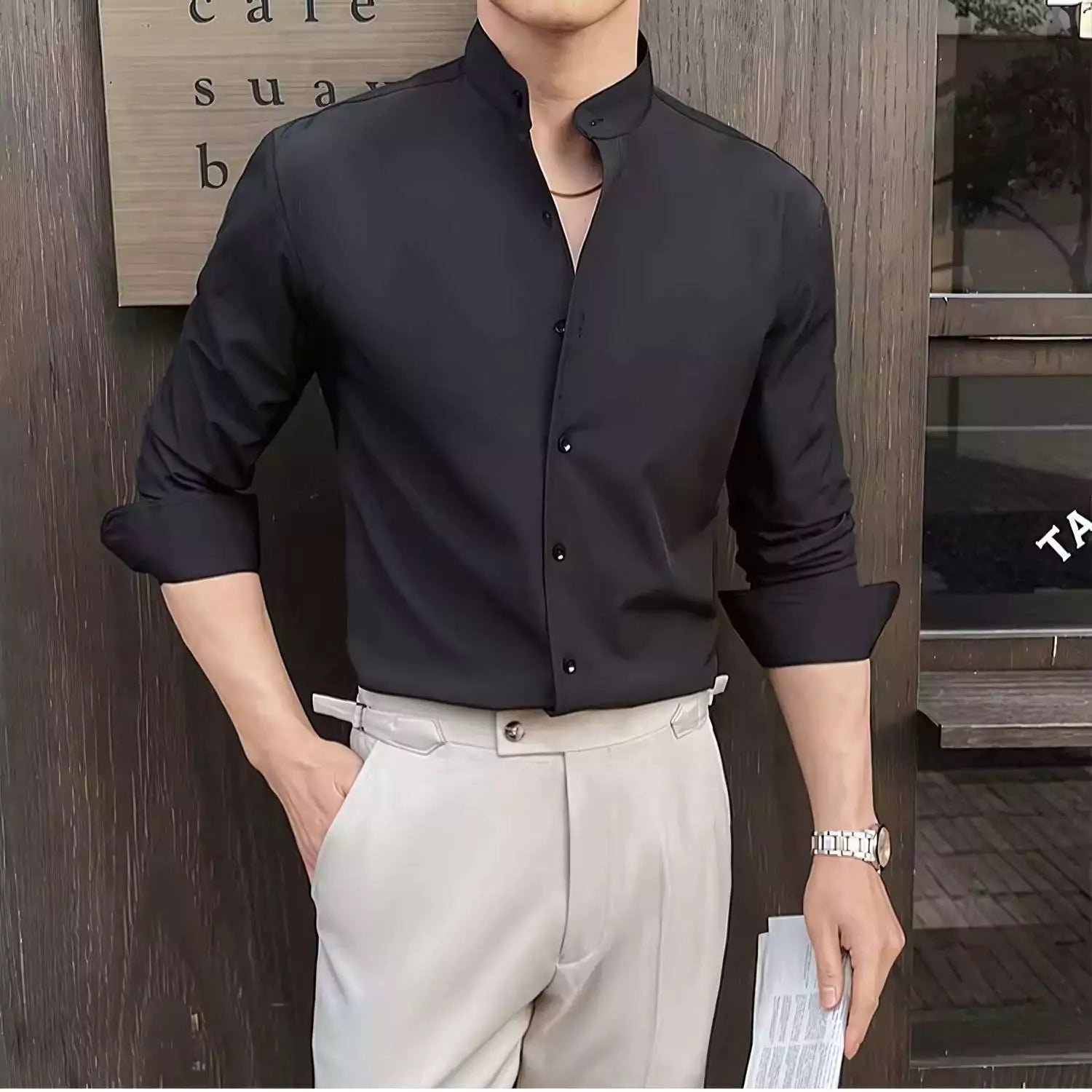 Slim Fit Tuxedo Shirts for Men - Slim Fit Tuxedo Shirt for Men | Elegant Formal Wear | Alex Shogun Alex Shogun Men's Clothes