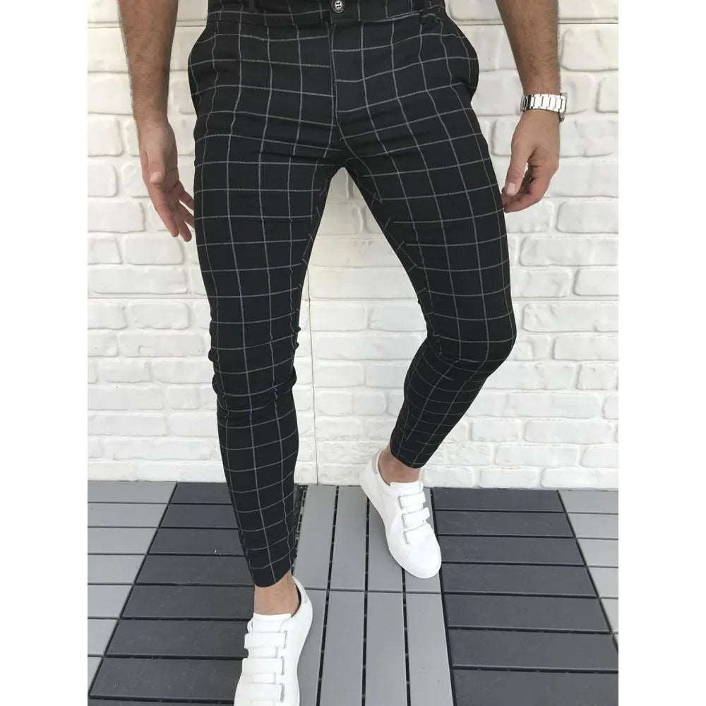 Slim Fit Modern Trouser -  #  pants Modern Slim Fit Plaid Dress Pants for Men | Checkered Trousers 