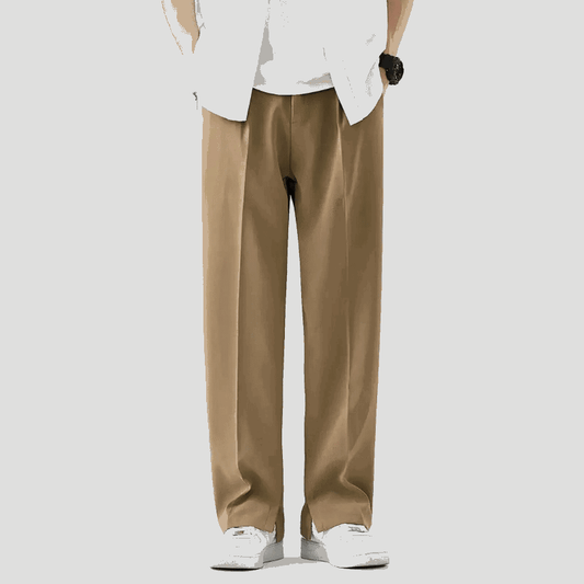 Straight Pleated Trousers - AlexShogun AlexShogun pants
