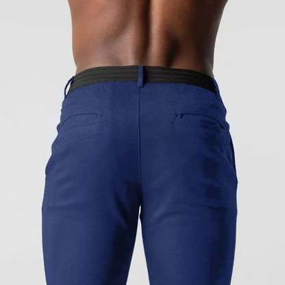 Stretch Tailored-Fit Trousers - Men's Slim Fit Stretch Trousers | Dress Pants | Alex Shogun Alex Shogun Men's Clothes