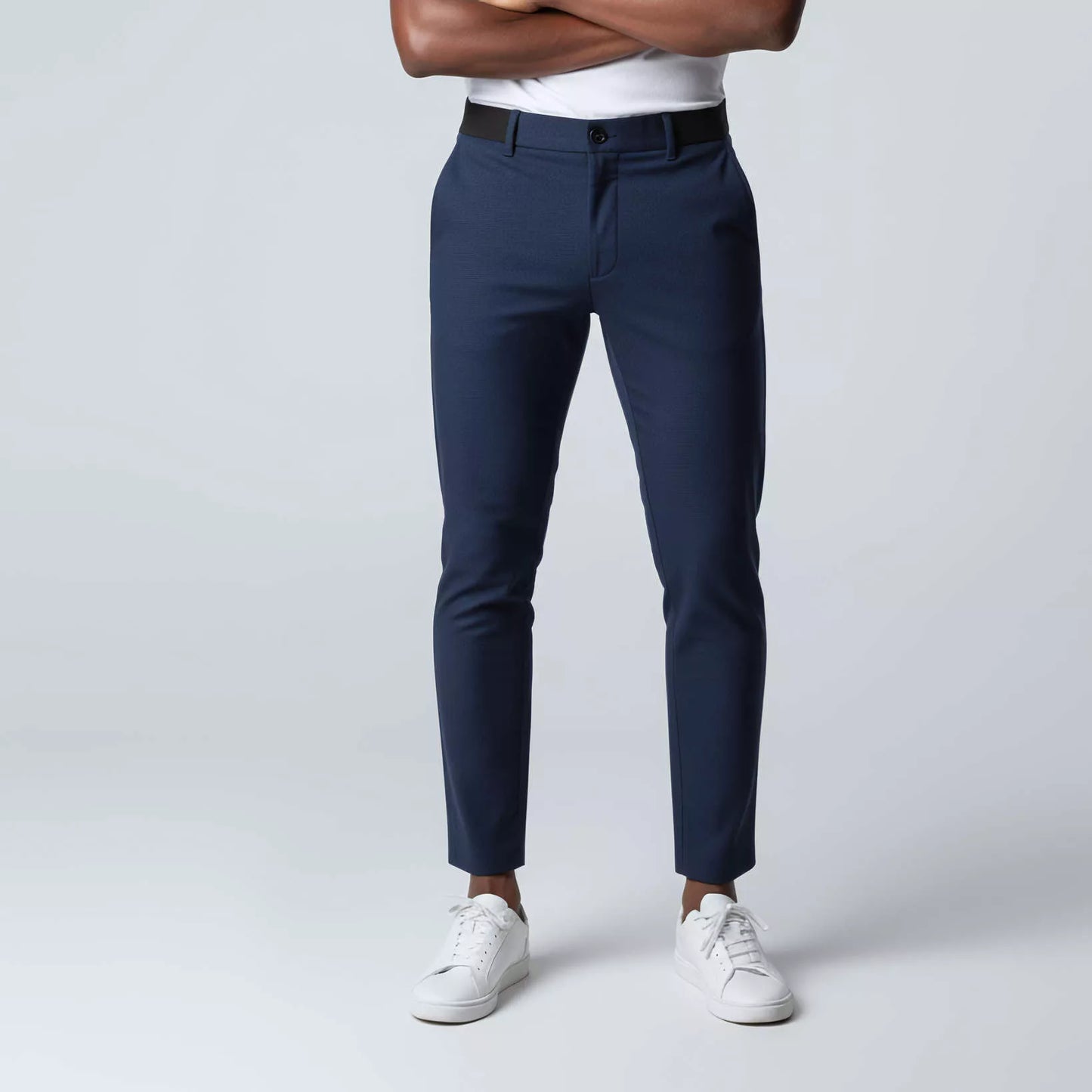 Stretch Tailored-Fit Trousers - Men's Slim Fit Stretch Trousers | Dress Pants | Alex Shogun Alex Shogun Men's Clothes