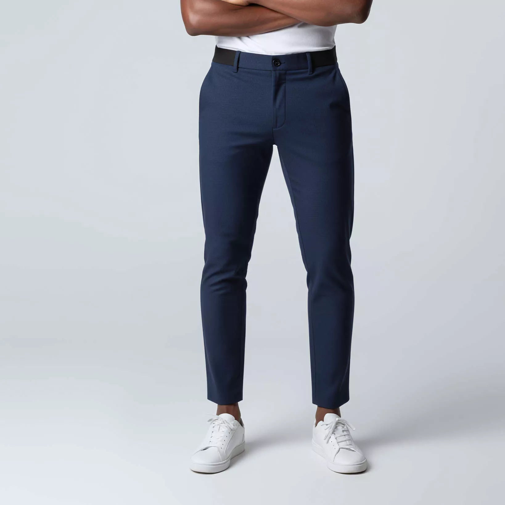 Stretch Tailored-Fit Trousers - Men's Slim Fit Stretch Trousers | Dress Pants | Alex Shogun Alex Shogun Men's Clothes