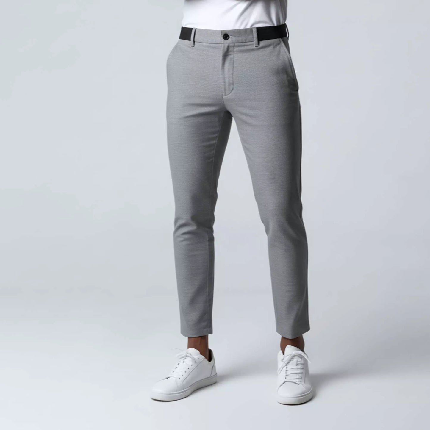 Stretch Tailored-Fit Trousers - Men's Slim Fit Stretch Trousers | Dress Pants | Alex Shogun Alex Shogun Men's Clothes