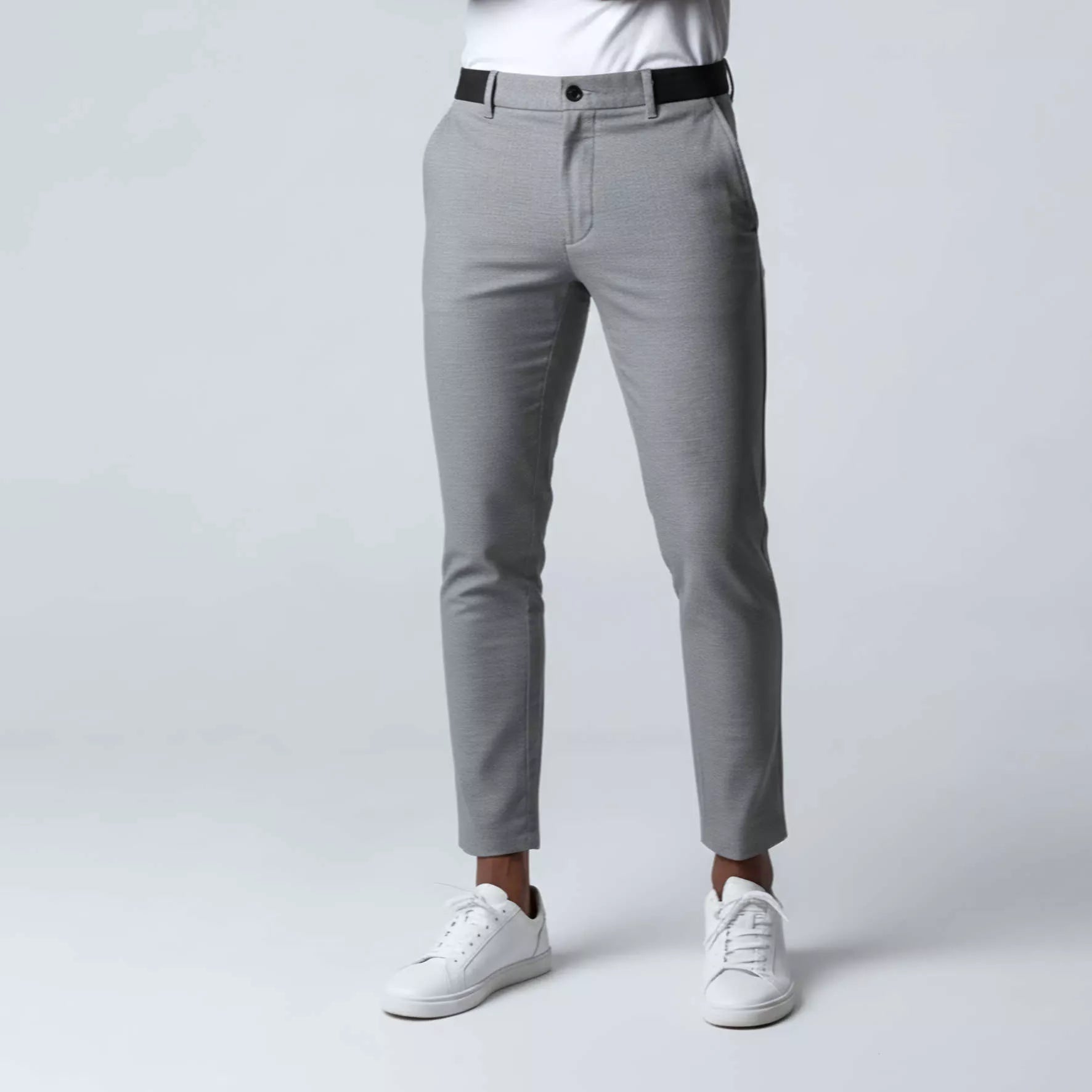 Stretch Tailored-Fit Trousers - Men's Slim Fit Stretch Trousers | Dress Pants | Alex Shogun Alex Shogun Men's Clothes