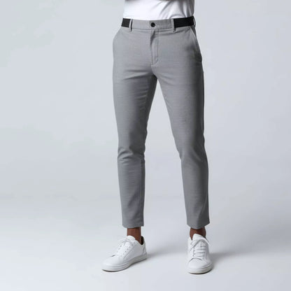 Stretch Tailored-Fit Trousers - Men's Slim Fit Stretch Trousers | Dress Pants | Alex Shogun Alex Shogun Men's Clothes