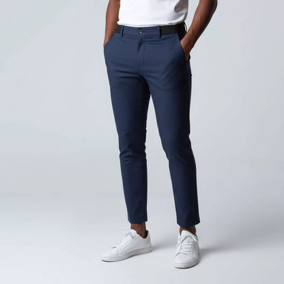 Stretch Tailored-Fit Trousers - Men's Slim Fit Stretch Trousers | Dress Pants | Alex Shogun Alex Shogun Men's Clothes