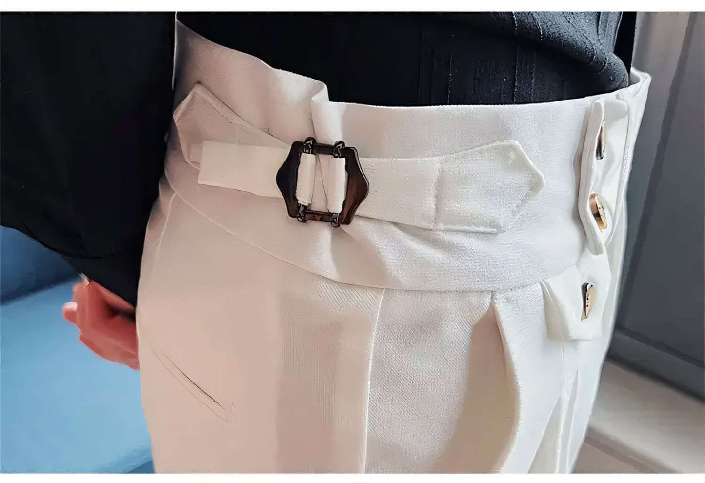 The Wellington Tailored Trouser - Elevate Your Style with Men's High Waist Suit Trousers | All-Season  Alex Shogun Men's Clothes