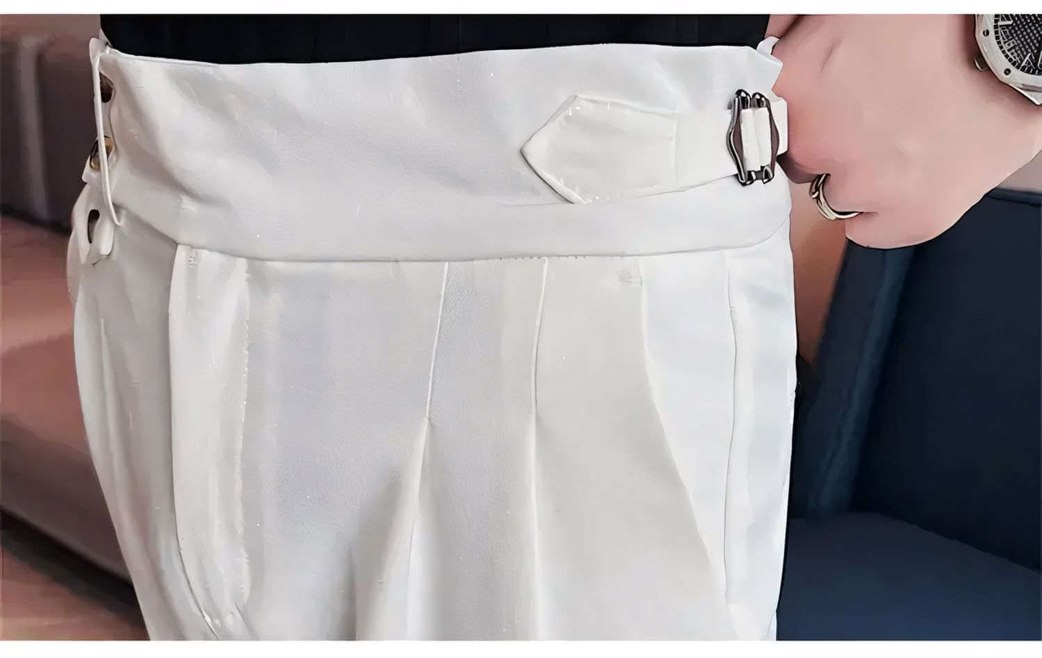 The Wellington Tailored Trouser - Elevate Your Style with Men's High Waist Suit Trousers | All-Season  Alex Shogun Men's Clothes