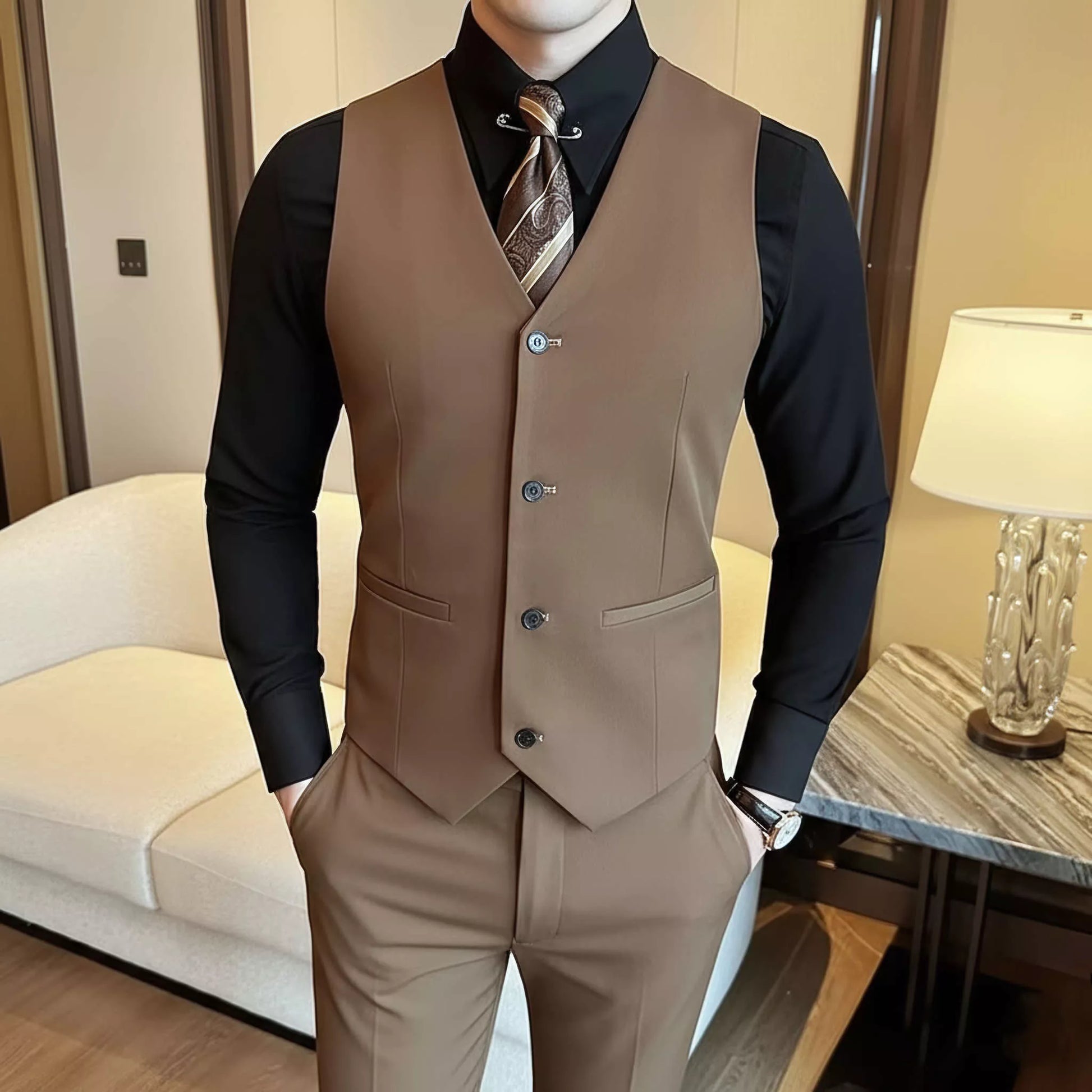 The Apex Tailored Vest - The Apex Tailored Vest Alex Shogun Men's Clothes