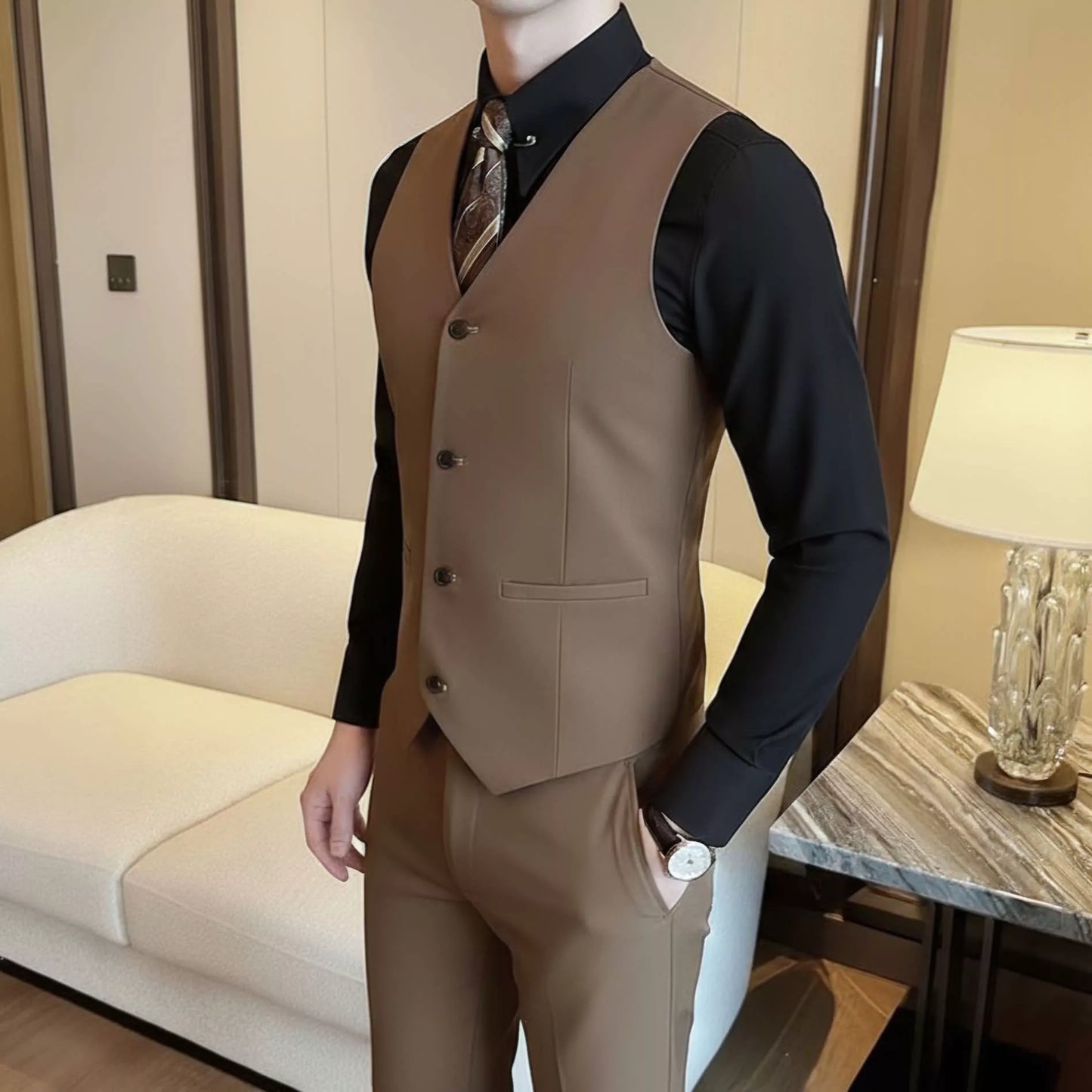 The Apex Tailored Vest - The Apex Tailored Vest Alex Shogun Men's Clothes