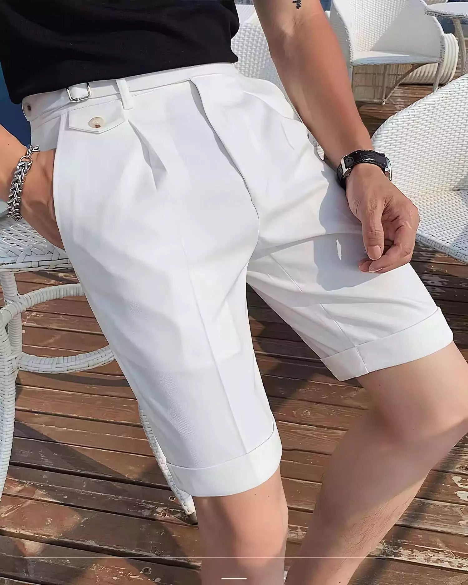 The Ascot Elite Shorts - The Ascot Elite Shorts – Men's Business Casual & Smart Old Money Style Alex Shogun Men's Clothes