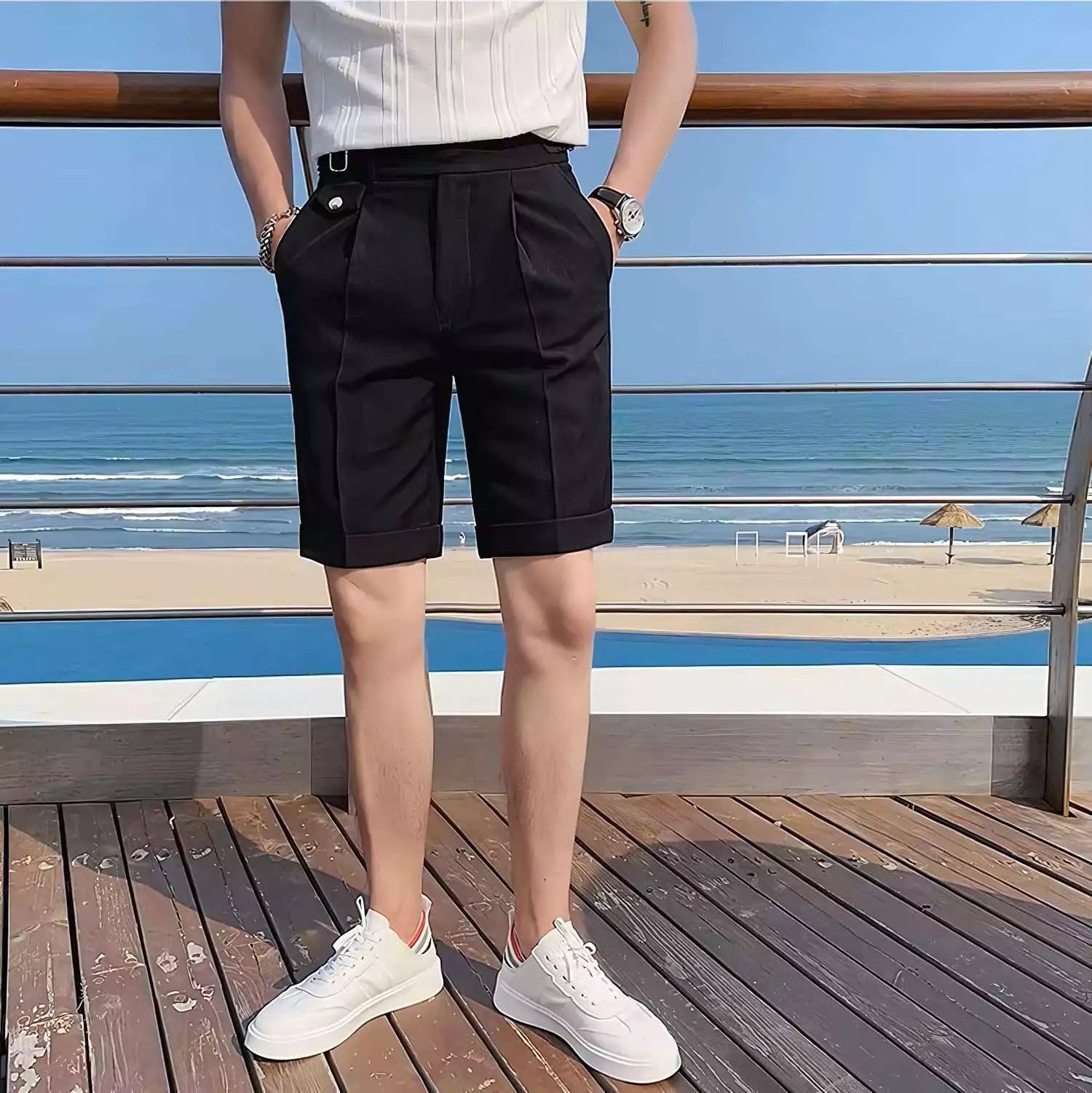 The Ascot Elite Shorts - The Ascot Elite Shorts – Men's Business Casual & Smart Old Money Style Alex Shogun Men's Clothes
