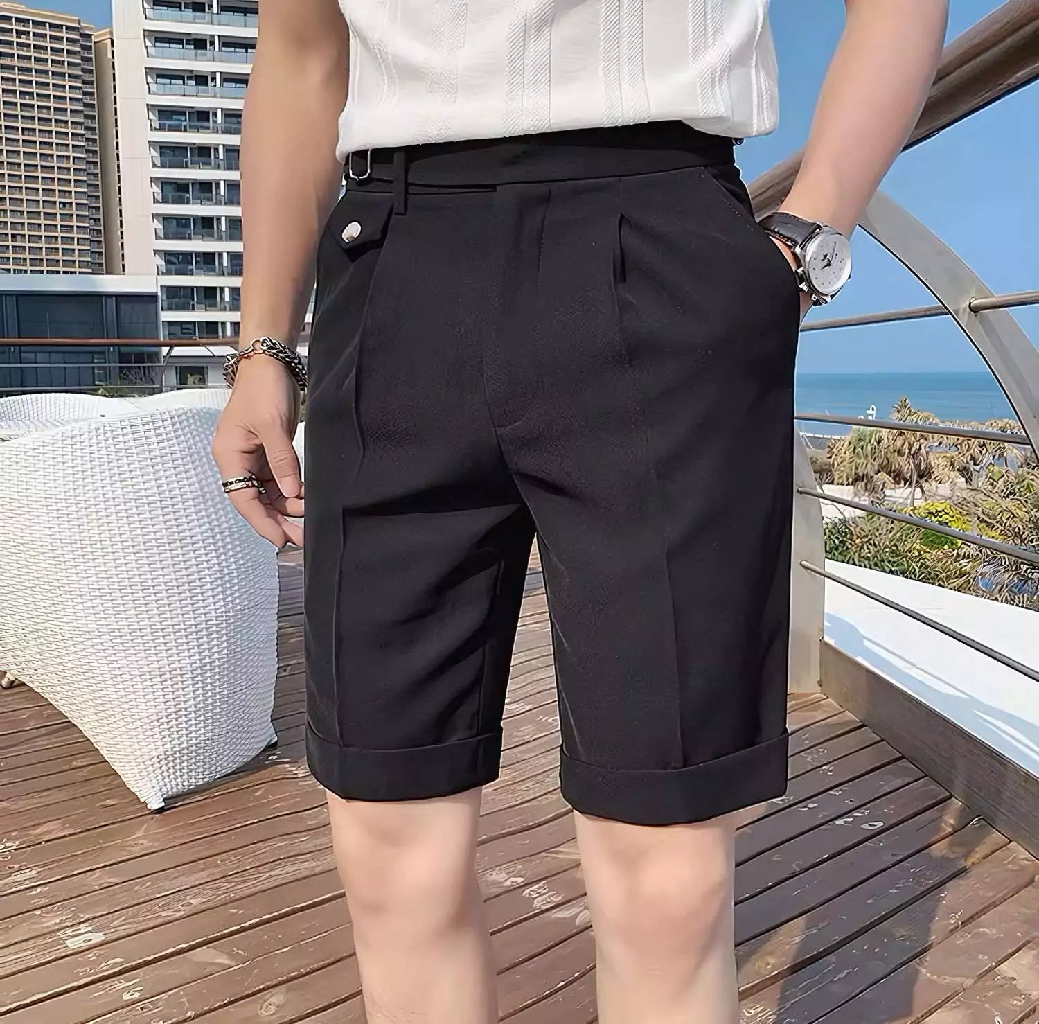 The Ascot Elite Shorts - The Ascot Elite Shorts – Men's Business Casual & Smart Old Money Style Alex Shogun Men's Clothes