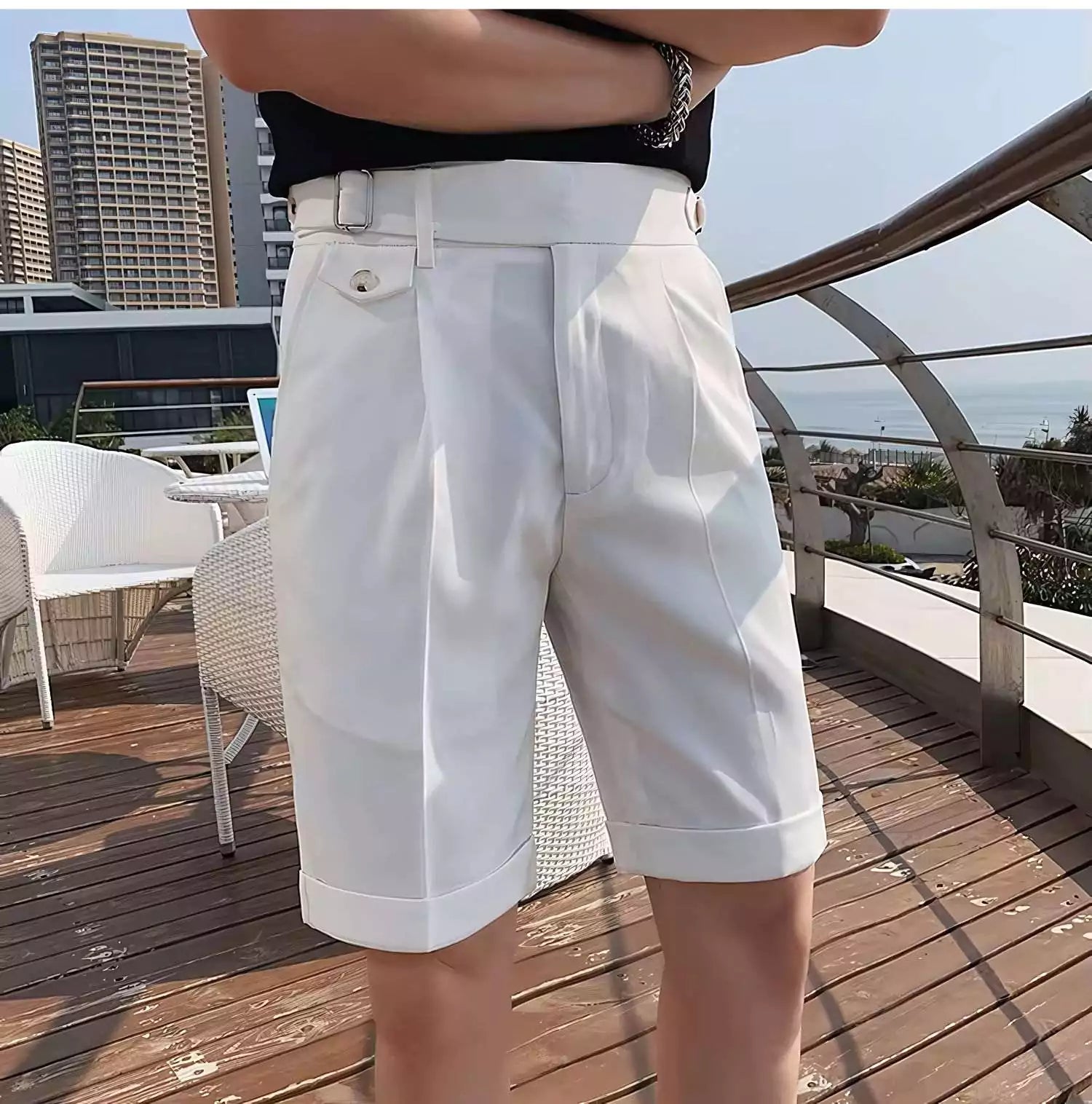 The Ascot Elite Shorts - The Ascot Elite Shorts – Men's Business Casual & Smart Old Money Style Alex Shogun Men's Clothes