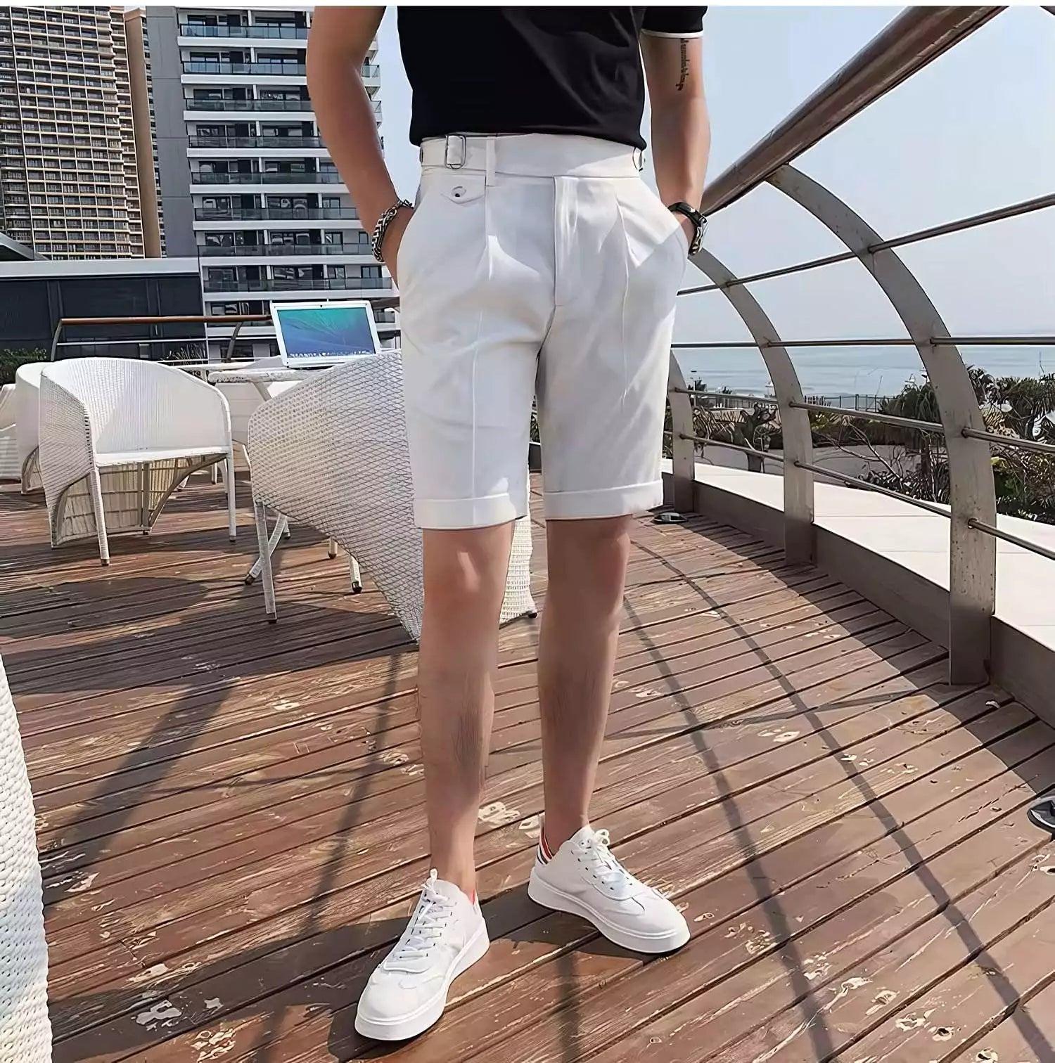 The Ascot Elite Shorts - The Ascot Elite Shorts – Men's Business Casual & Smart Old Money Style Alex Shogun Men's Clothes