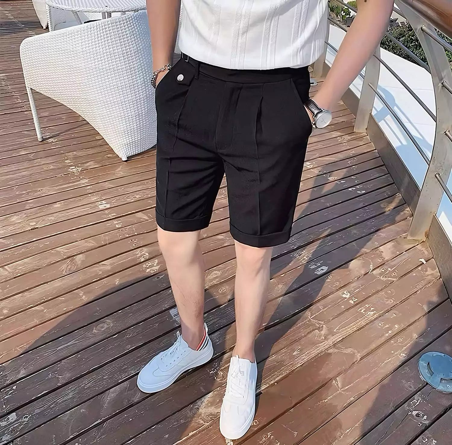 The Ascot Elite Shorts - The Ascot Elite Shorts – Men's Business Casual & Smart Old Money Style Alex Shogun Men's Clothes
