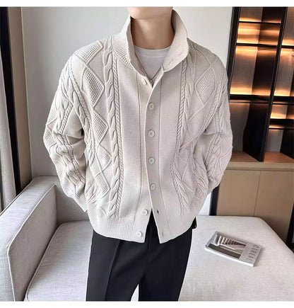 The Balmoral Knit Cardigan - Modern Knit Cardigan - Elevate Your Winter Wardrobe Alex Shogun Men's Clothes