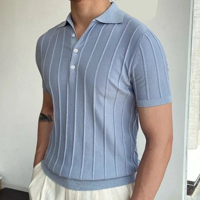The Dapper Chap's Lapel Polo - The Distinguished Lapel Polo: Elevate Your Style Alex Shogun Men's Clothes