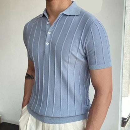 The Dapper Chap's Lapel Polo - The Distinguished Lapel Polo: Elevate Your Style Alex Shogun Men's Clothes