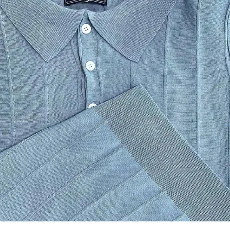 The Dapper Chap's Lapel Polo - The Distinguished Lapel Polo: Elevate Your Style Alex Shogun Men's Clothes