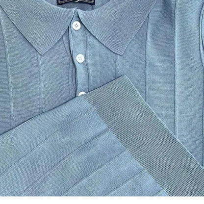 The Dapper Chap's Lapel Polo - The Distinguished Lapel Polo: Elevate Your Style Alex Shogun Men's Clothes