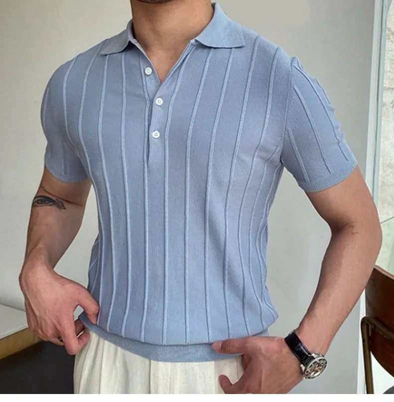The Dapper Chap's Lapel Polo - The Distinguished Lapel Polo: Elevate Your Style Alex Shogun Men's Clothes