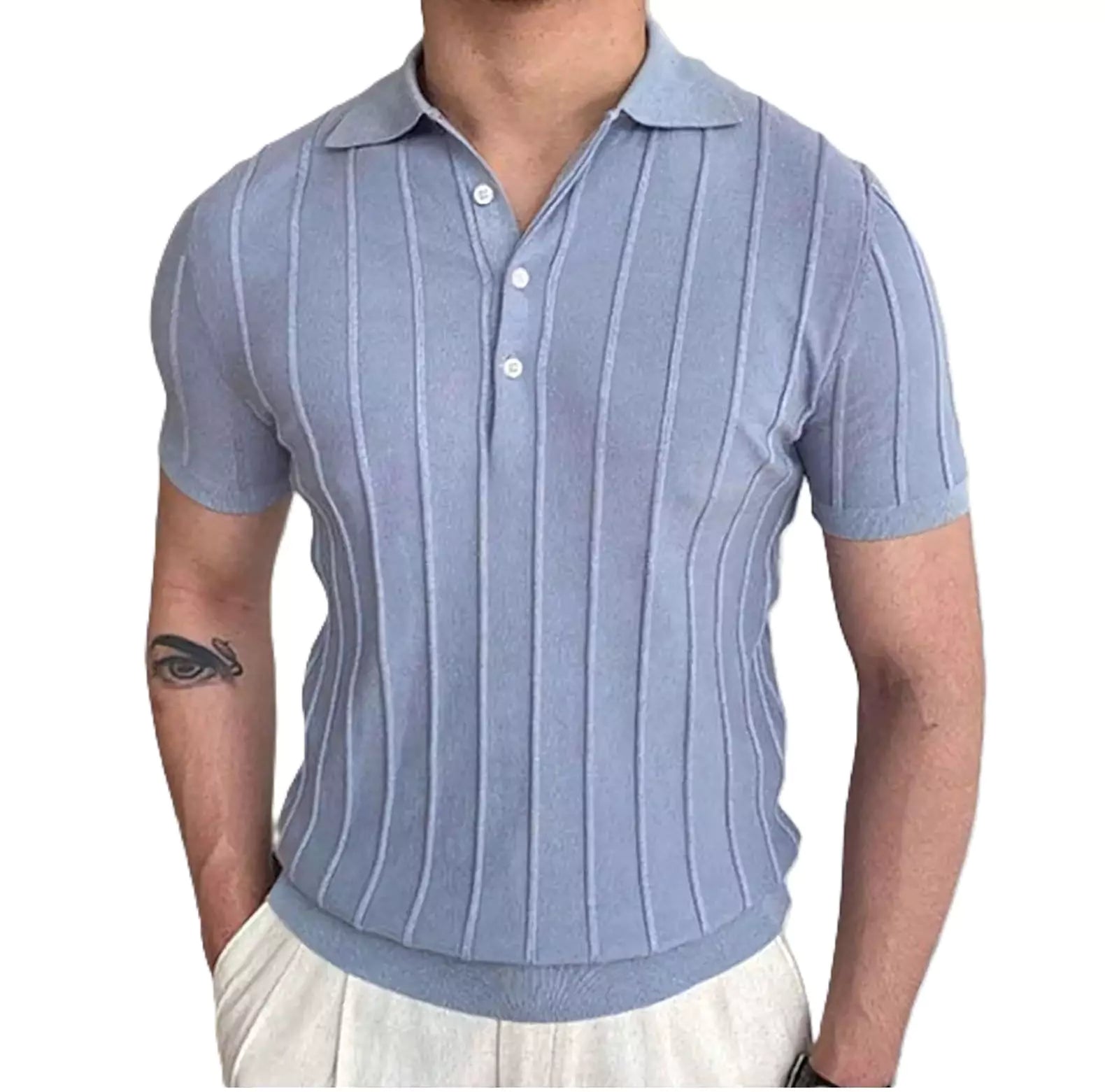 The Dapper Chap's Lapel Polo - The Distinguished Lapel Polo: Elevate Your Style Alex Shogun Men's Clothes