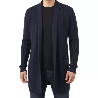The Eclipse Knit Long Cardigan - Men's Long Knit Cardigan | Dark Masculine Knitwear | Alex Shogun Alex Shogun Men's Clothes
