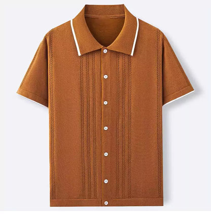 The Gatsby Cuban Collar Shirt - Men's Cuban Collar Shirt | Dark Masculine Style | Alex Shogun Alex Shogun Men's Clothes