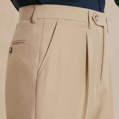 The Heirloom Straight Trouser - Men's High Waist Straight Suit Trousers | Flat Front | Alex Shogun Alex Shogun Men's Clothes