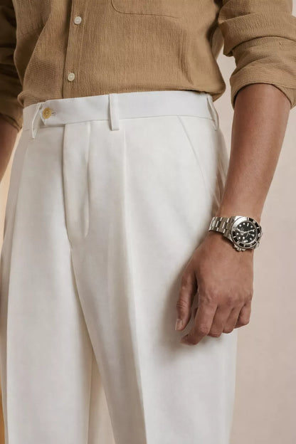 The Heirloom Straight Trouser - Men's High Waist Straight Suit Trousers | Flat Front | Alex Shogun Alex Shogun Men's Clothes