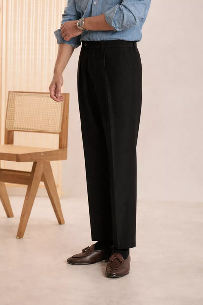 The Heirloom Straight Trouser - Men's High Waist Straight Suit Trousers | Flat Front | Alex Shogun Alex Shogun Men's Clothes