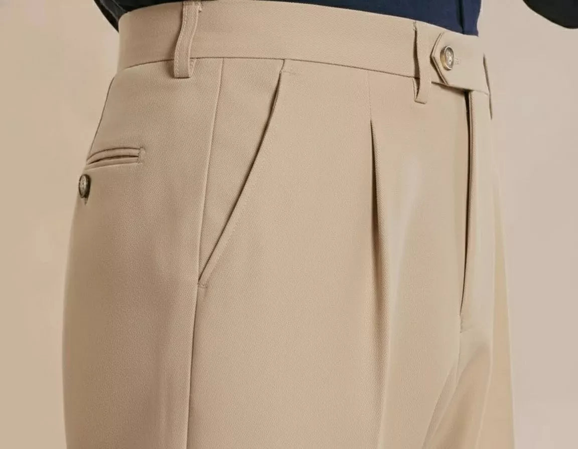 The Heirloom Straight Trouser - Men's High Waist Straight Suit Trousers | Flat Front | Alex Shogun Alex Shogun Men's Clothes