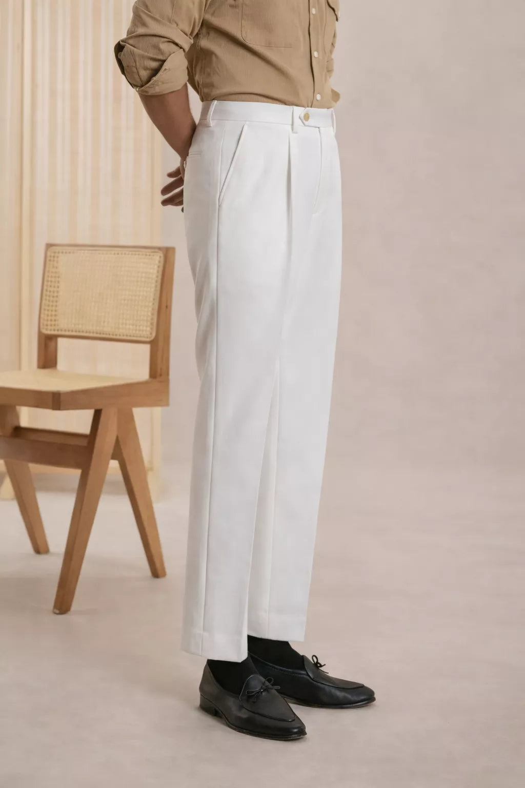 The Heirloom Straight Trouser - Men's High Waist Straight Suit Trousers | Flat Front | Alex Shogun Alex Shogun Men's Clothes