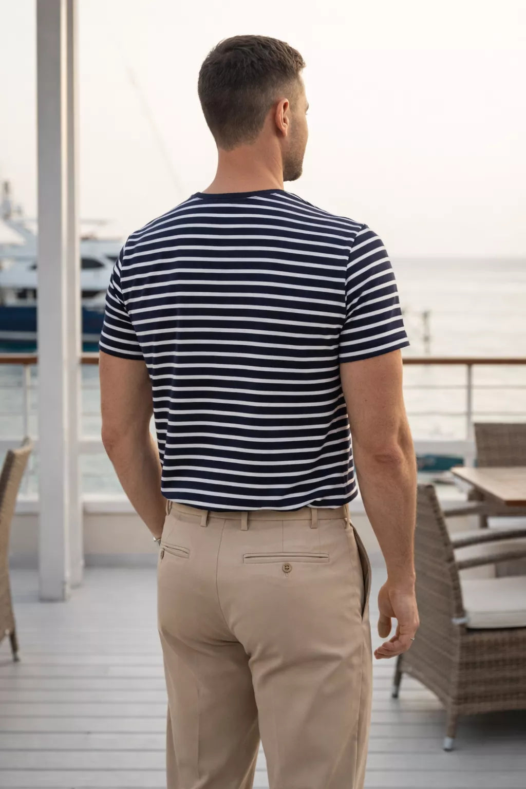 The Heritage Stripe Tee - Men's Striped T-Shirt | Organic Cotton Classic Tee | Alex Shogun Alex Shogun Men's Clothes